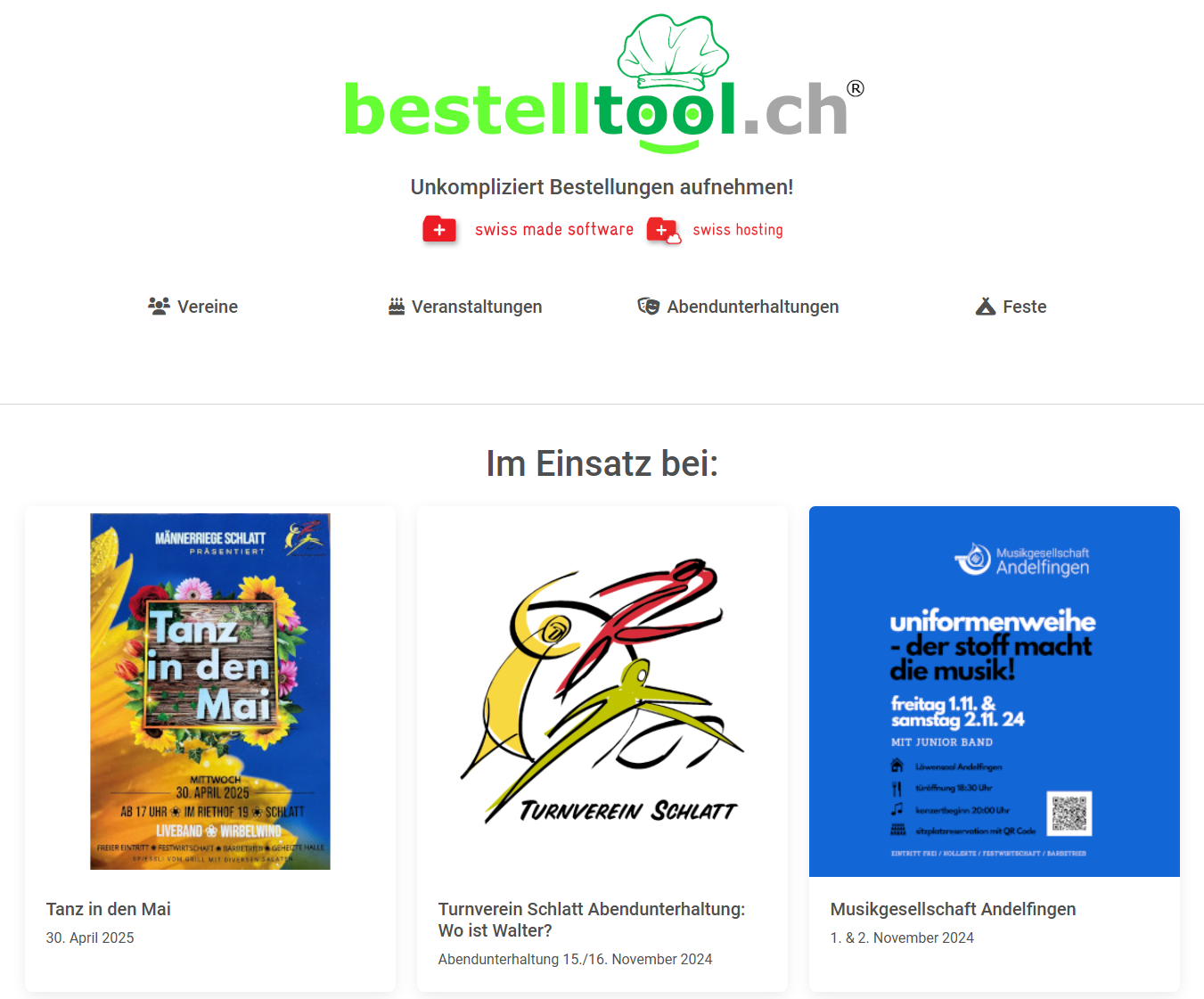 Websiten Projekte büsser.ch